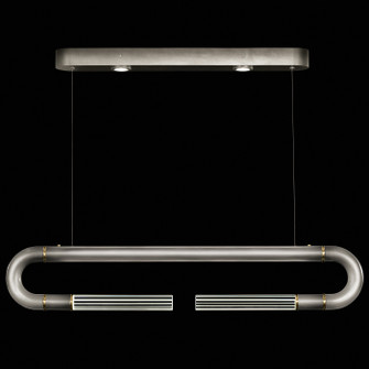 Antonia LED Linear Pendant in Ombre Silver/Brass/No Parchment (48|924140710ST)