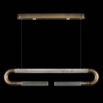 Antonia LED Linear Pendant in Ombre Bronze/Brass/Smoke (48|924140612ST)