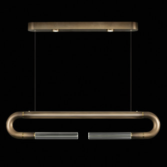 Antonia LED Linear Pendant in Ombre Bronze/Brass/No Parchment (48|924140610ST)