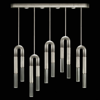Antonia LED Linear Pendant in Ombre Silver/Nickel/Smoke (48|923140722ST)