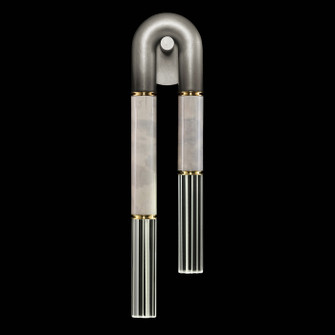 Antonia LED Wall Sconce in Ombre Silver/Brass/Smoke (48|922550712ST)