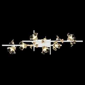 Azu Six Light Bath Bar in White Gesso (48|9164503ST)