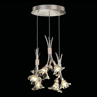 Azu LED Pendant in Silver Leaf (48|9165401ST)