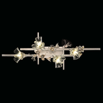 Azu Four Light Bath Bar in Silver Leaf (48|9163501ST)