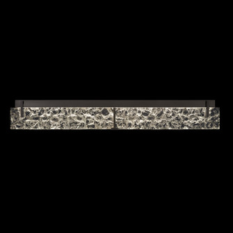 Terra LED Bath Bar in Black/Clear Glass (48|91395011ST)
