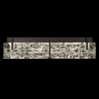 Terra LED Bath Bar in Black/Clear Glass (48|91345011ST)