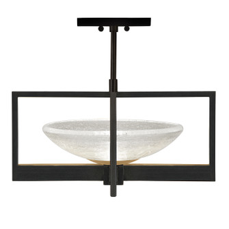 Delphi LED Semi-Flush Mount in Black/Gold (48|8964403ST)