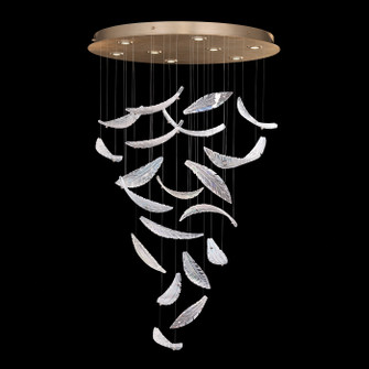 Elevate LED Pendant in Gold/Dichroic ''Plumes'' (48|895840211ST)