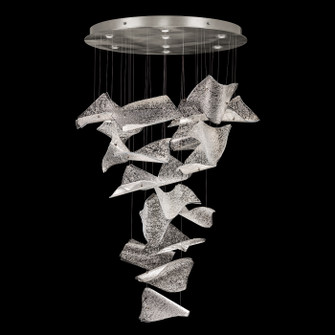 Elevate LED Pendant in Silver/Frozen Pages (48|895840161ST)