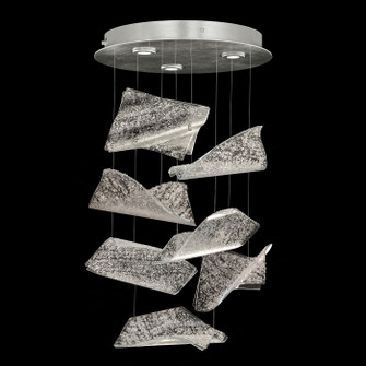 Elevate LED Pendant in Silver/Frozen Pages (48|895640161ST)