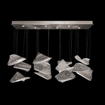 Elevate LED Pendant in Silver/Frozen Pages (48|895140161ST)