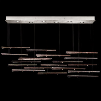 Elevate LED Pendant in Silver/Meteorite Spires (48|895140151ST)