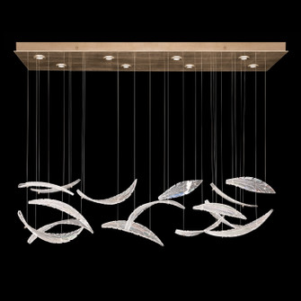 Elevate LED Pendant in Gold/Dichroic ''Plumes'' (48|894840212ST)