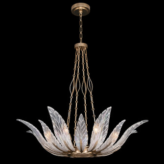 Plume Eight Light Pendant in Gold/Dichroic ''Plumes'' (48|8940402ST)