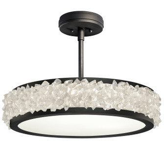 Arctic Halo Three Light Semi-Flush Mount in Black (48|8799402ST)