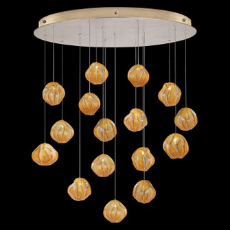 Vesta LED Pendant in Gold w/Amber Glass (48|86844022LD)