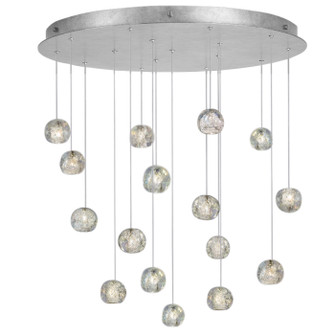 Natural Inspirations LED Pendant in Silver w/Nebula Glass Drops (48|862840106LD)