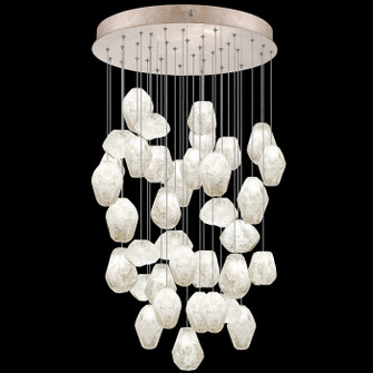 Natural Inspirations LED Pendant in Gold w/Clear Quartz Glass Drops (48|85344023LD)