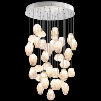 Natural Inspirations LED Pendant in Silver w/Clear Quartz Glass Drops (48|85344014LD)