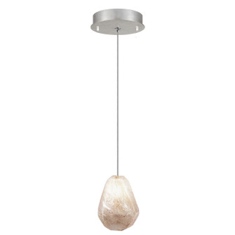 Natural Inspirations LED Drop Light in Silver w/Natural Quartz Glass Drop (48|85224019LD)