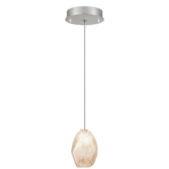 Natural Inspirations LED Drop Light in Silver w/Natural Quartz Glass Drop (48|85224018LD)