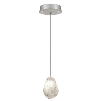 Natural Inspirations LED Drop Light in Silver w/Clear Quartz Glass Drop (48|85224015LD)