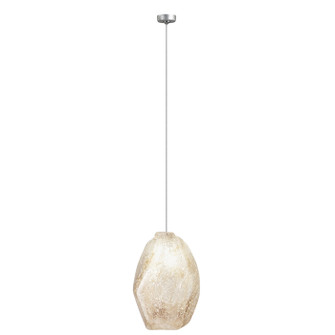 Natural Inspirations LED Drop Light in Silver w/Natural Quartz Glass Drop (48|85184018LD)