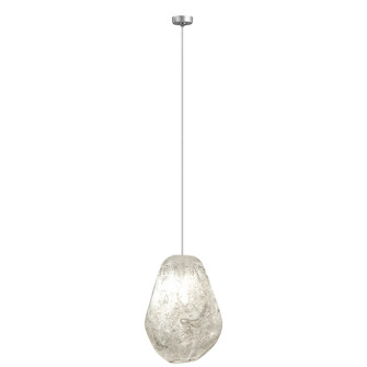 Natural Inspirations LED Drop Light in Silver w/Clear Quartz Glass Drop (48|85184015LD)