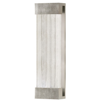 Crystal Bakehouse LED Wall Sconce in Silver Leaf w/Spires Glass Block (48|81105033ST)