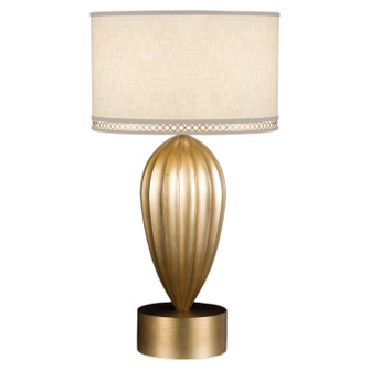 Allegretto One Light Table Lamp in Gold w/White Linen Shade (48|7931102ST)