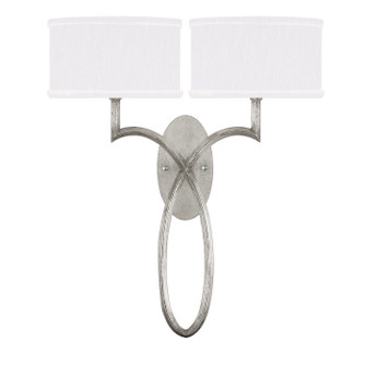 Allegretto Two Light Wall Sconce in Silver Leaf (48|784750SF41)