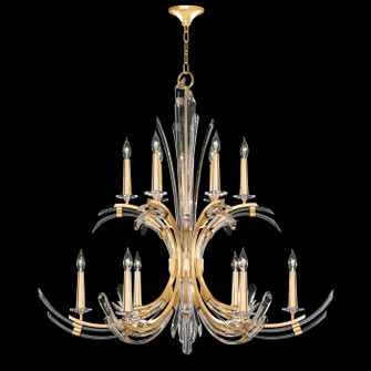 Trevi 12 Light Chandelier in Gold Leaf (48|7816402ST)