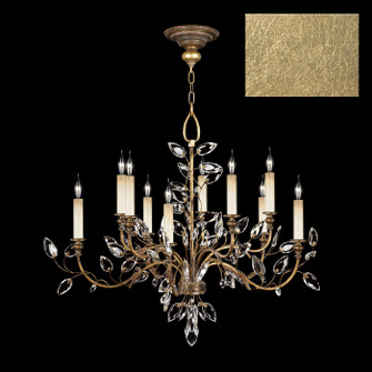 Crystal Laurel Ten Light Chandelier in Gold Leaf (48|753140SF3)