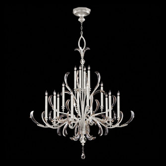 Beveled Arcs 16 Light Chandelier in Silver Leaf (48|739640SF4)