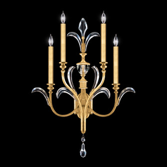 Beveled Arcs Four Light Wall Sconce in Gold Leaf (48|738650SF3)