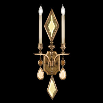 Encased Gems Two Light Wall Sconce in Gold (48|7291501ST)