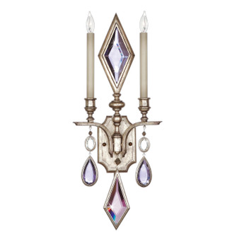 Encased Gems Two Light Wall Sconce in Silver (48|7290501ST)