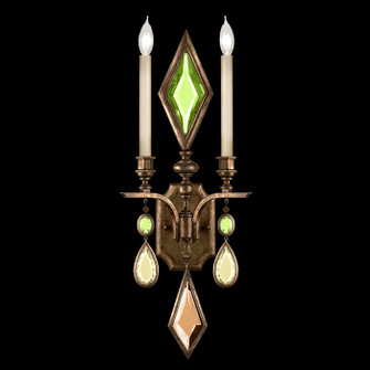 Encased Gems Two Light Wall Sconce in Bronze (48|7181501ST)