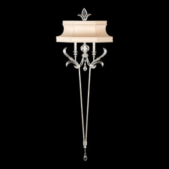 Beveled Arcs Two Light Wall Sconce in Silver Leaf (48|706950SF4)