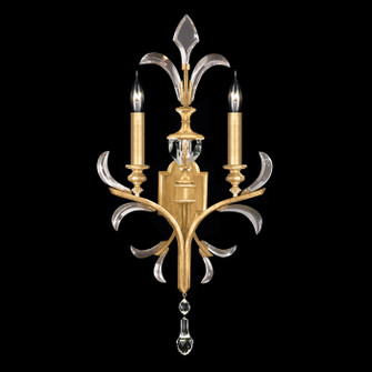 Beveled Arcs Two Light Wall Sconce in Gold Leaf (48|704850SF3)