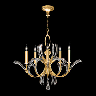 Beveled Arcs Five Light Chandelier in Gold Leaf (48|702240SF3)