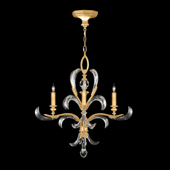 Beveled Arcs Four Light Chandelier in Gold Leaf (48|701540SF3)