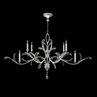 Beveled Arcs Six Light Chandelier in Silver Leaf (48|700840SF4)