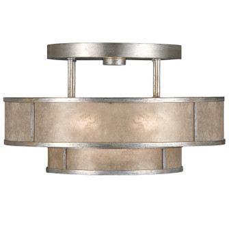 Singapore Moderne Three Light Semi-Flush Mount in Silver (48|6009402ST)
