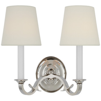 Channing Two Light Wall Sconce in Polished Nickel (268|TOB2121PNL)
