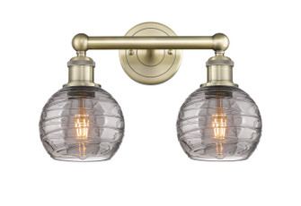 Edison Two Light Bath Vanity in Antique Brass (405|6162WABG12136SM)