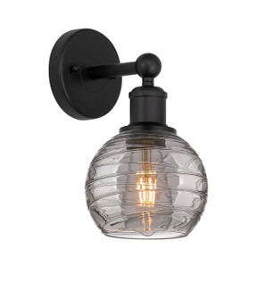 Edison One Light Wall Sconce in Matte Black (405|6161WBKG12136SM)