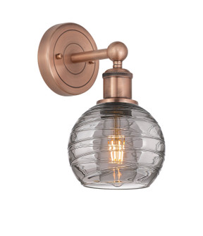 Edison One Light Wall Sconce in Antique Copper (405|6161WACG12136SM)