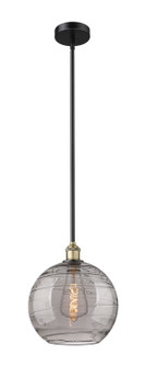 Edison One Light Mini Pendant in Black Antique Brass (405|6161SBABG121312SM)