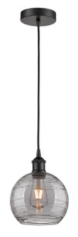 Edison One Light Mini Pendant in Matte Black (405|6161PBKG12138SM)